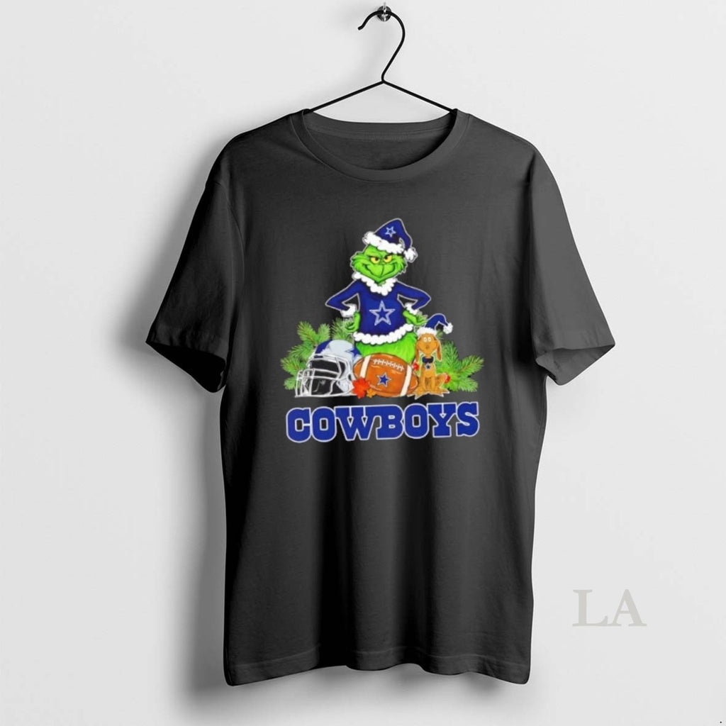 Original Dallas Cowboys Football X Grinch And Max Dog Merry Christmas T-Shirts, Hoodie, Sweatshirt | TeeBloomCo.com