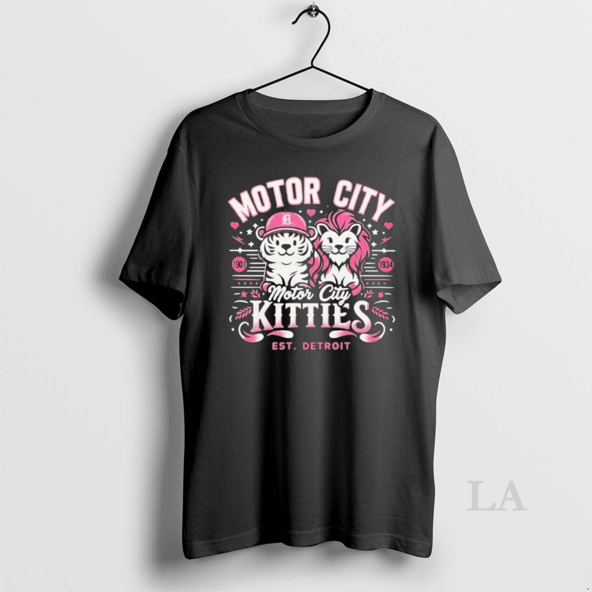Original Detroit Lions And Tigers Motor City Kitties Est Detroit T-Shirts, Hoodie, Sweatshirt | TeeBloomCo.com