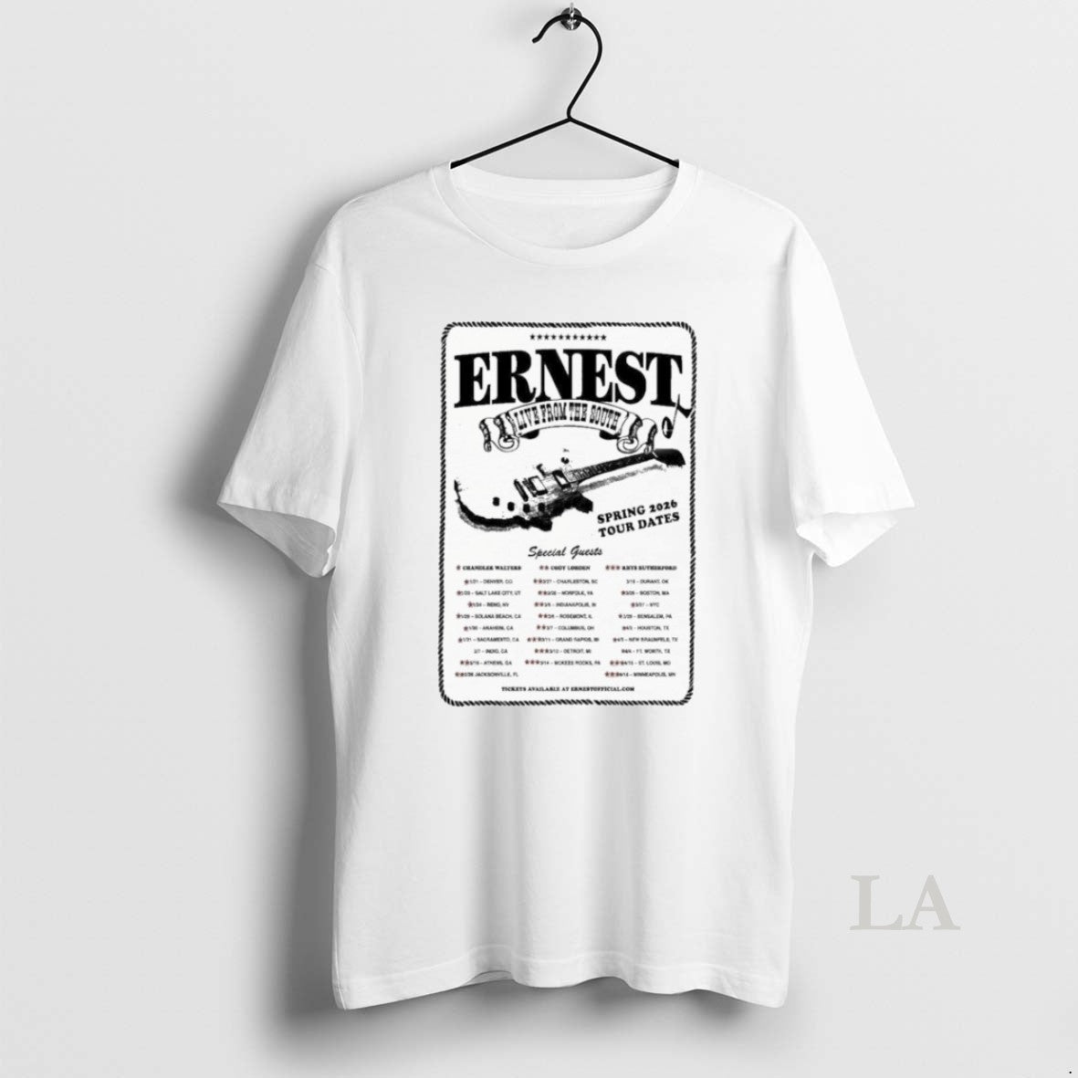Original Ernest Live From The South Spring Tour 2026 Dates T-Shirts, Hoodie, Sweatshirt | TeeBloomCo.com