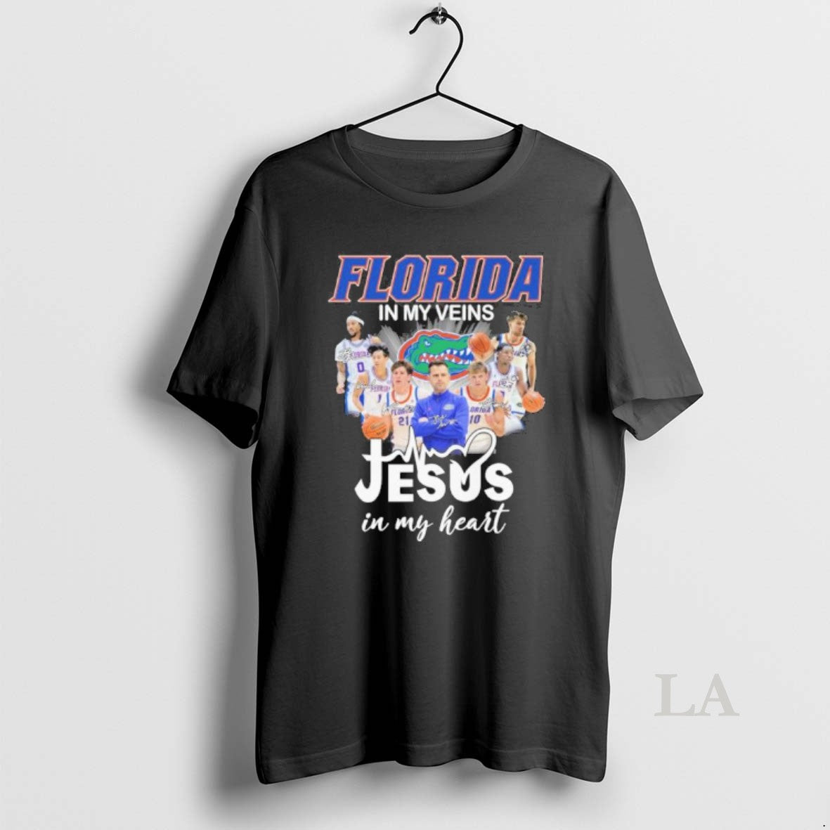 Original Florida Mens Basketball In My Veins Jesus In My Heart T-Shirts, Hoodie, Sweatshirt | TeeBloomCo.com