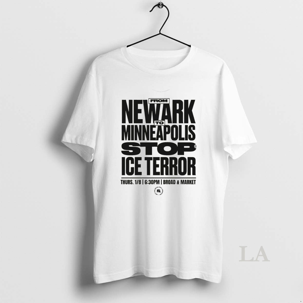 Original From Newark To Minneapolis Stop Ice Terror Broad And Market T-Shirts, Hoodie, Sweatshirt | TeeBloomCo.com