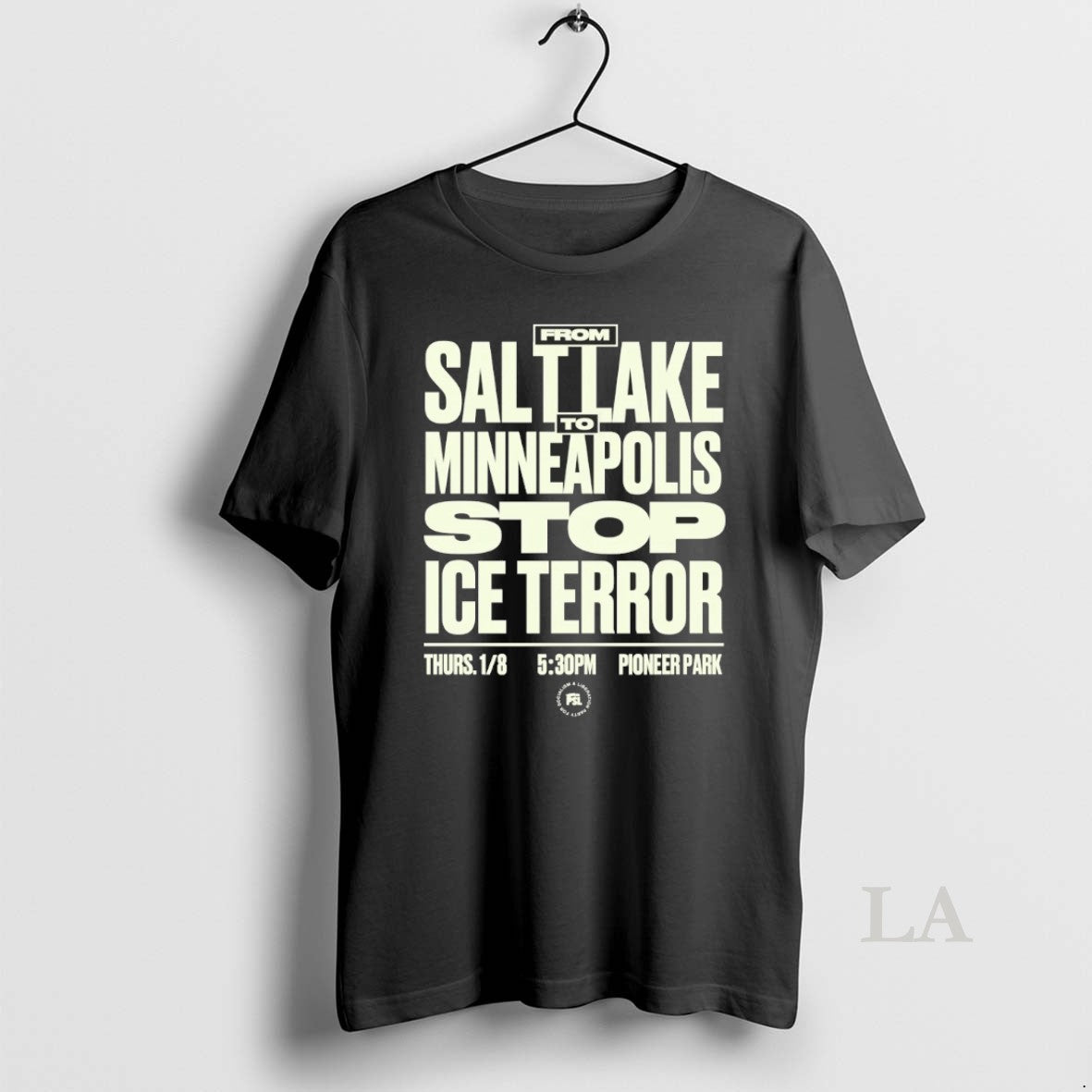 Original From Salt Lake To Minneapolis Stop Ice Terror Thurs 1 8 Pioneer Park T-Shirts, Hoodie, Sweatshirt | TeeBloomCo.com