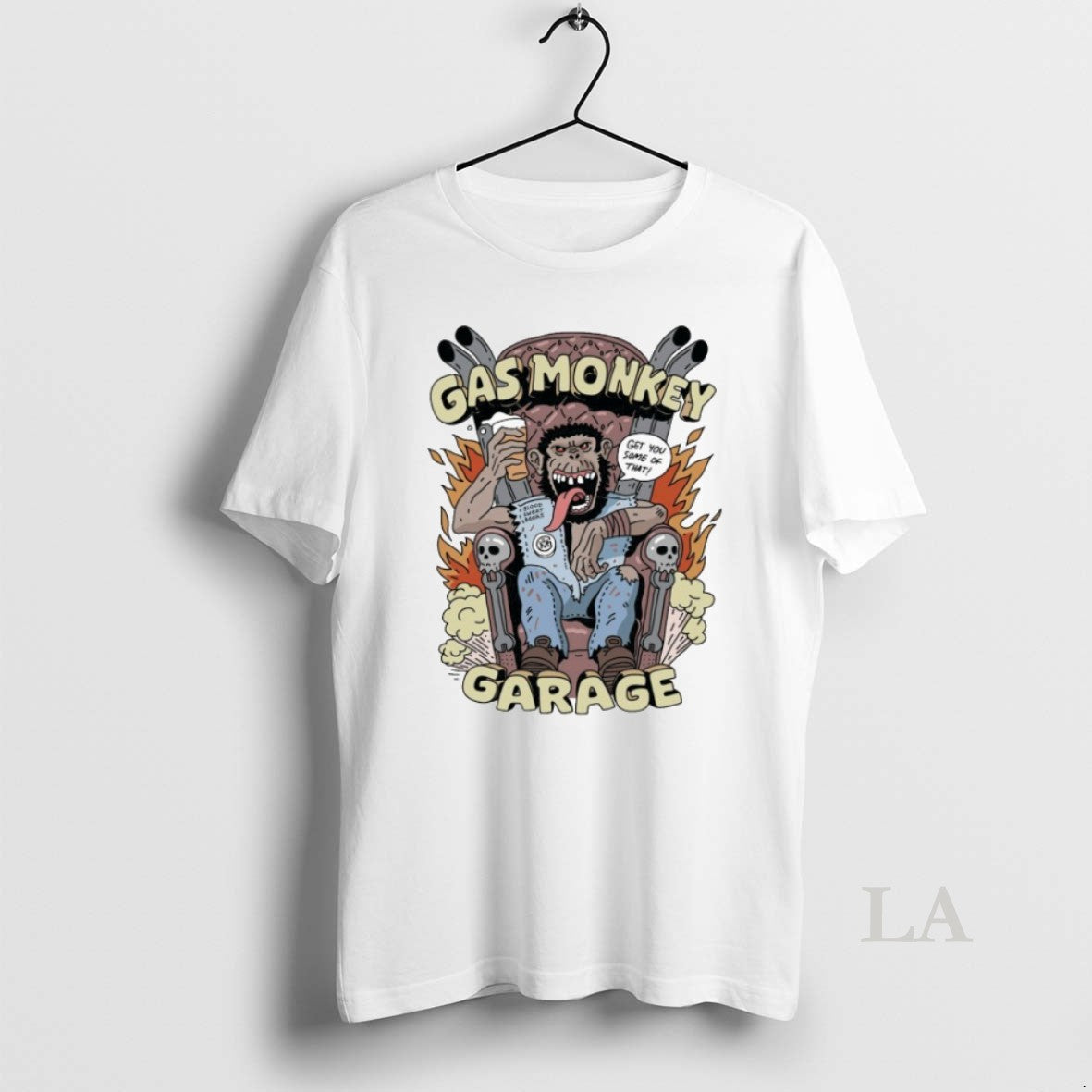 Original Gas Monkey Garage Get You Some Of That King Of Chaos T-Shirts, Hoodie, Sweatshirt | TeeBloomCo.com