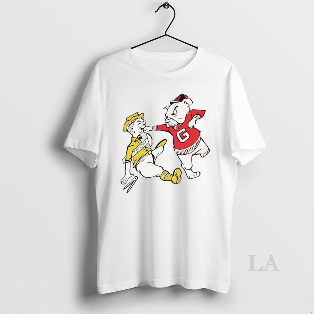 Original Georgia Bulldogs Beat Georgia Tech Yellow Jackets Mascot Meme T-Shirts, Hoodie, Sweatshirt | TeeBloomCo.com