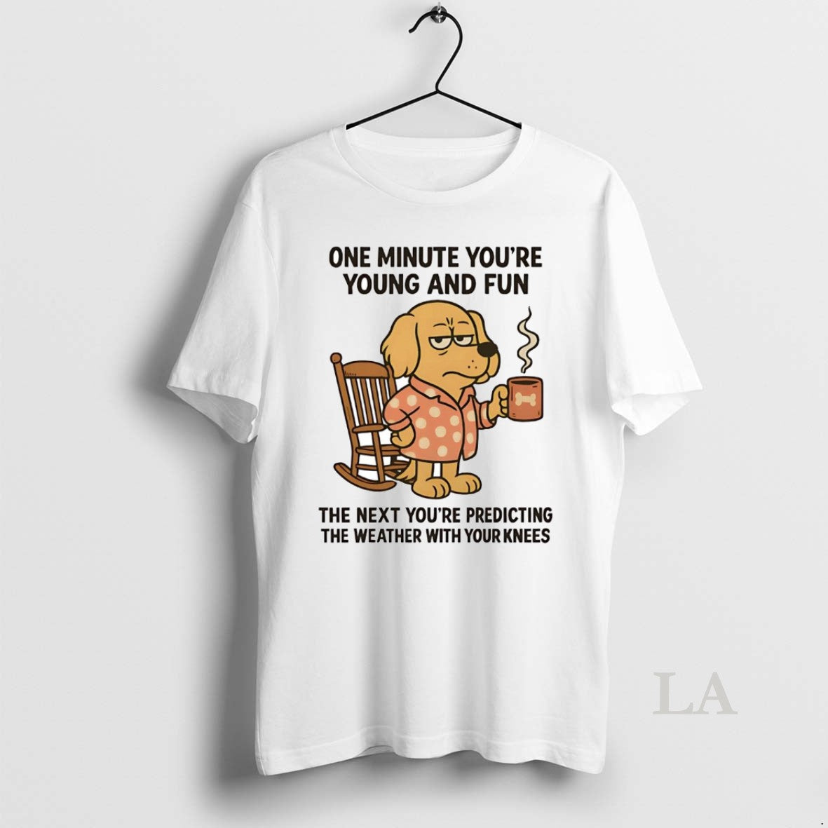 Original Golden Retriever One Minute Youre Young And Fun T-Shirts, Hoodie, Sweatshirt | TeeBloomCo.com