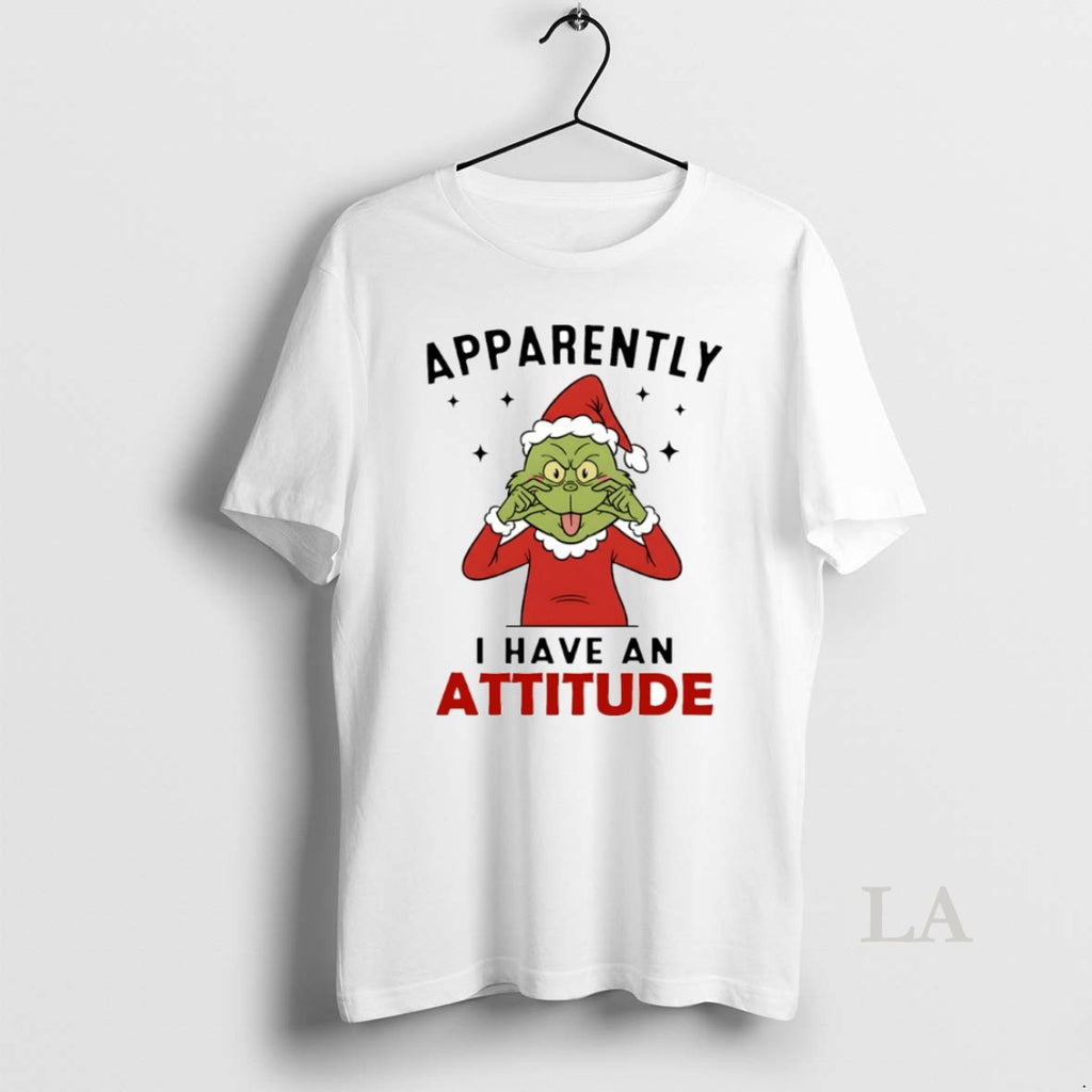 Original Grinch Apparently I Have An Attitude Circle T-Shirts, Hoodie, Sweatshirt | TeeBloomCo.com