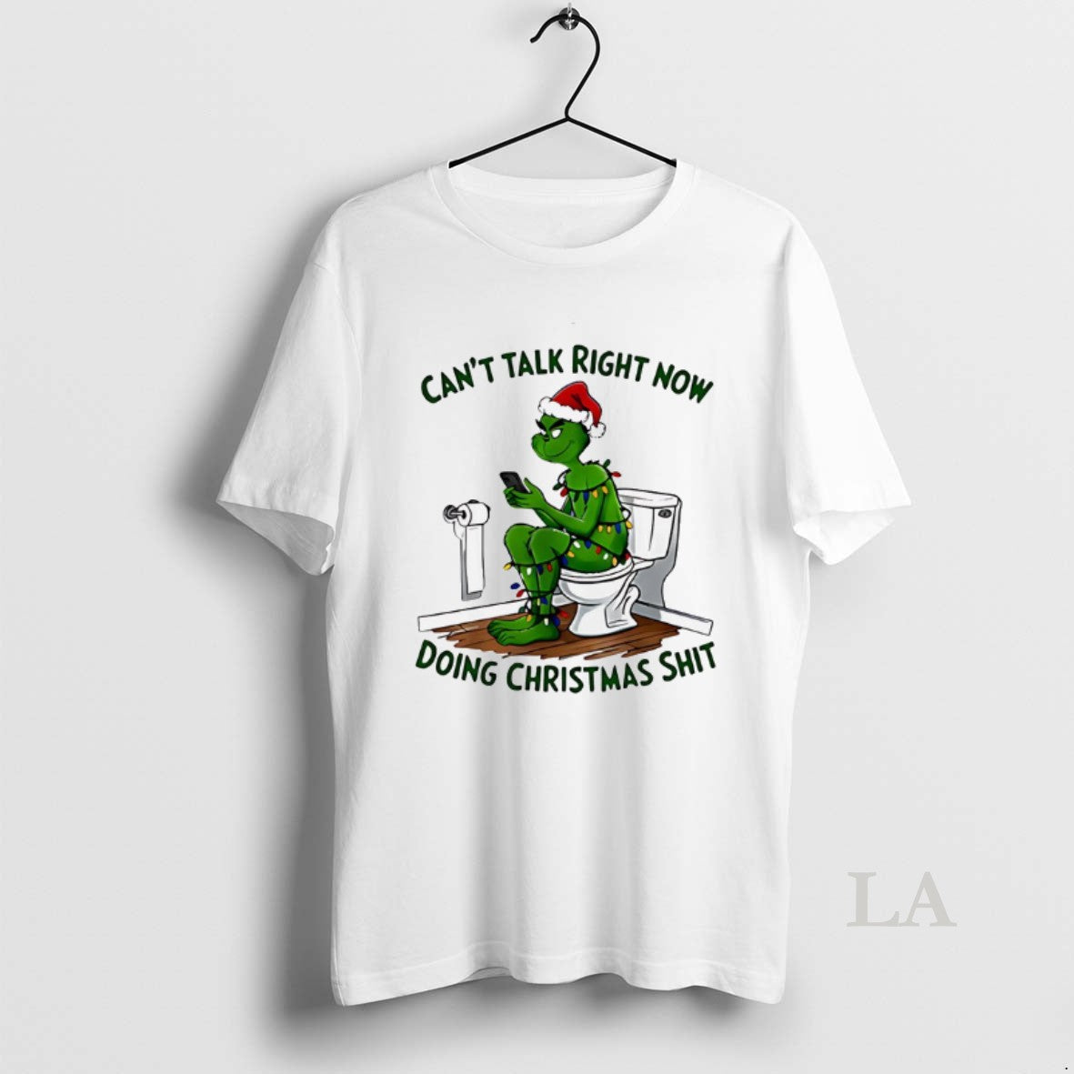 Original Grinch Cant Talk Right Now Doing Christmas T-Shirts, Hoodie, Sweatshirt | TeeBloomCo.com