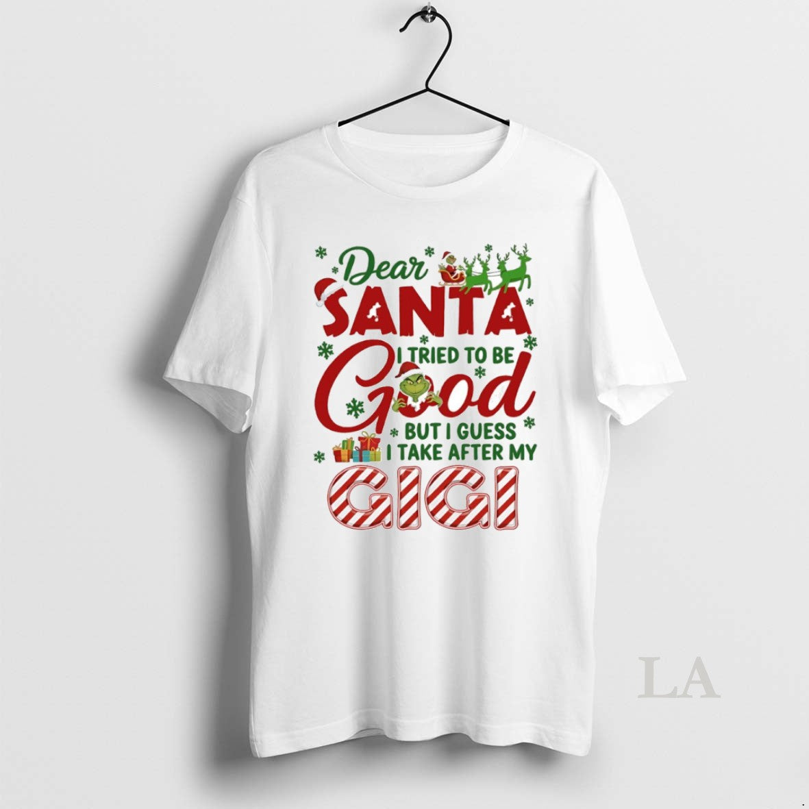 Original Grinch Dear Santa I Tried To Be Good But I Guess I Take After T-Shirts, Hoodie, Sweatshirt | TeeBloomCo.com