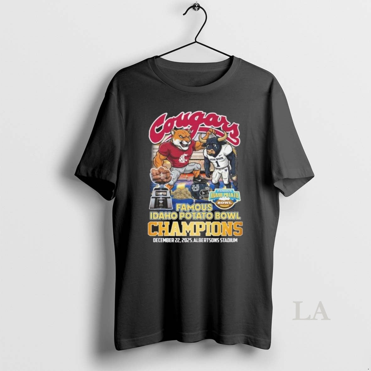 Original Houston Cougars 2025 Famous Idaho Potato Bowl Champions Mascot Vintage T-Shirts, Hoodie, Sweatshirt | TeeBloomCo.com