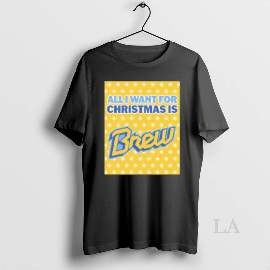 Original I Want For Christmas Is Brew Baseball Ugly T-Shirts, Hoodie, Sweatshirt | TeeBloomCo.com