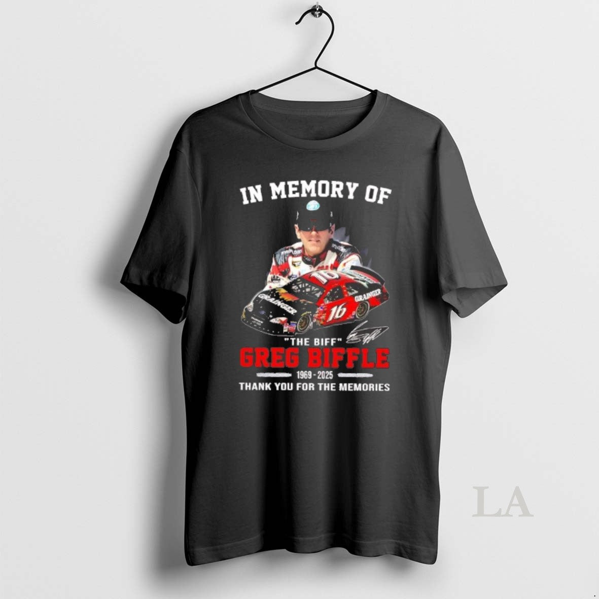 Original In Memory Of The Biff Greg Biffle Thank You For The Memories T-Shirts, Hoodie, Sweatshirt | TeeBloomCo.com
