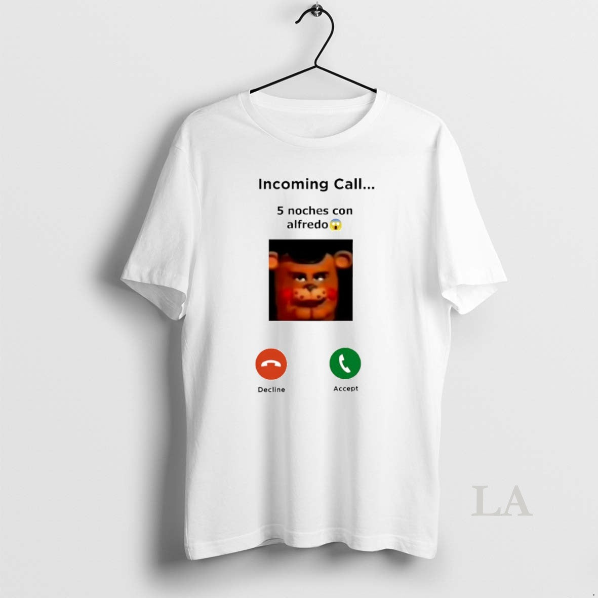 Original Incoming Call 5 Noches Con Alfredo Freddy Fazbear Circle T-Shirts, Hoodie, Sweatshirt | TeeBloomCo.com