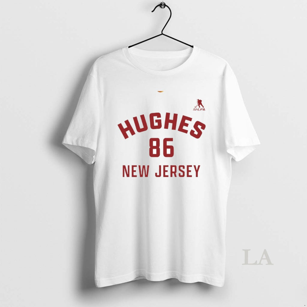 Original Jack Hughes 86 New Jersey Devils Hockey Name And Number Circle T-Shirts, Hoodie, Sweatshirt | TeeBloomCo.com