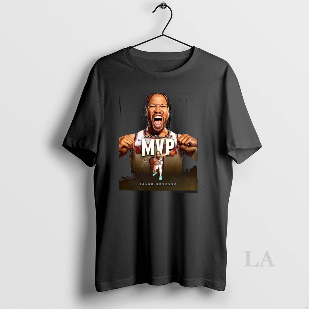 Original Jalen Brunson Mvp 2025 Nba Cup Champions Signature T-Shirts, Hoodie, Sweatshirt | TeeBloomCo.com