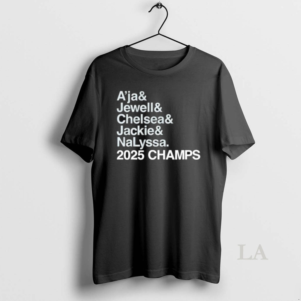 Original Las Vegas Aces Ampersand 2025 Champs Player Name