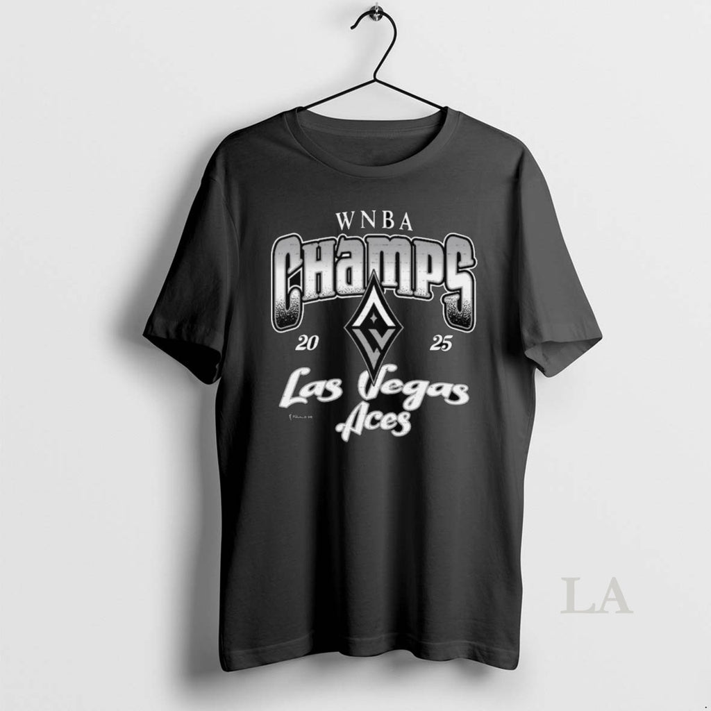 Original Las Vegas Aces Stadium 2025 Wnba Finals Champions Wharf Vintage Wash Long Sleve