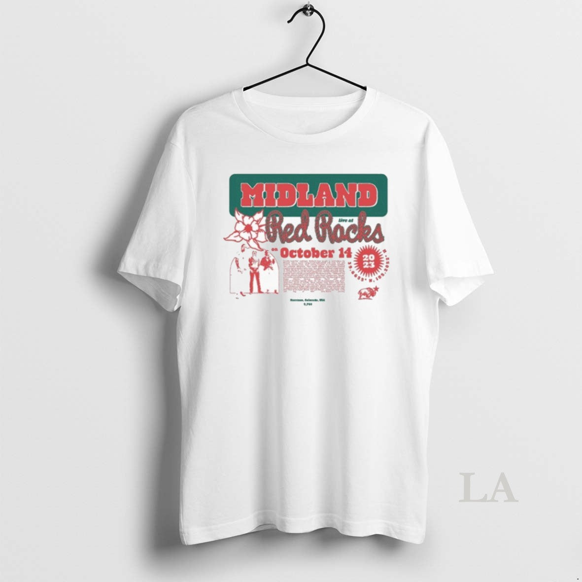 Original Midland Live At Red Rocks October 14 2023 T-Shirts, Hoodie, Sweatshirt | TeeBloomCo.com