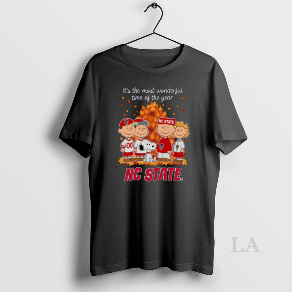 Original Nc State Wolfpack X Peanuts Fall Its The Most Wonderful Time Of The Year