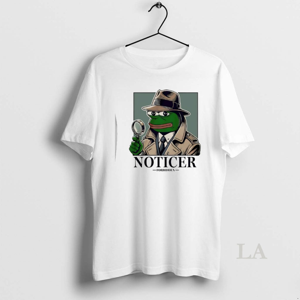 Original Noticer Pepe Forbidden Frog Meme T-Shirts, Hoodie, Sweatshirt | TeeBloomCo.com