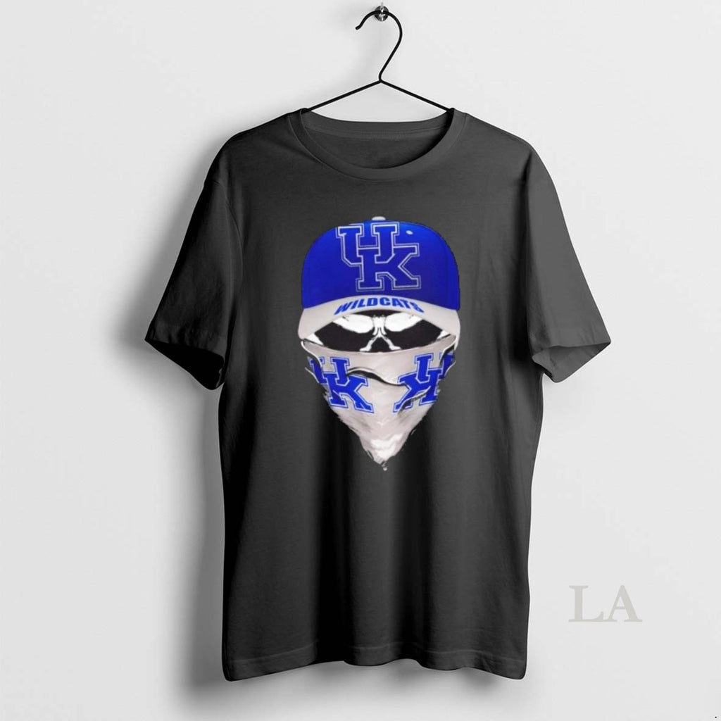 Original Outlaw Skull Gang Wearing A Cap X Kentucky Wildcats T-Shirts, Hoodie, Sweatshirt | TeeBloomCo.com