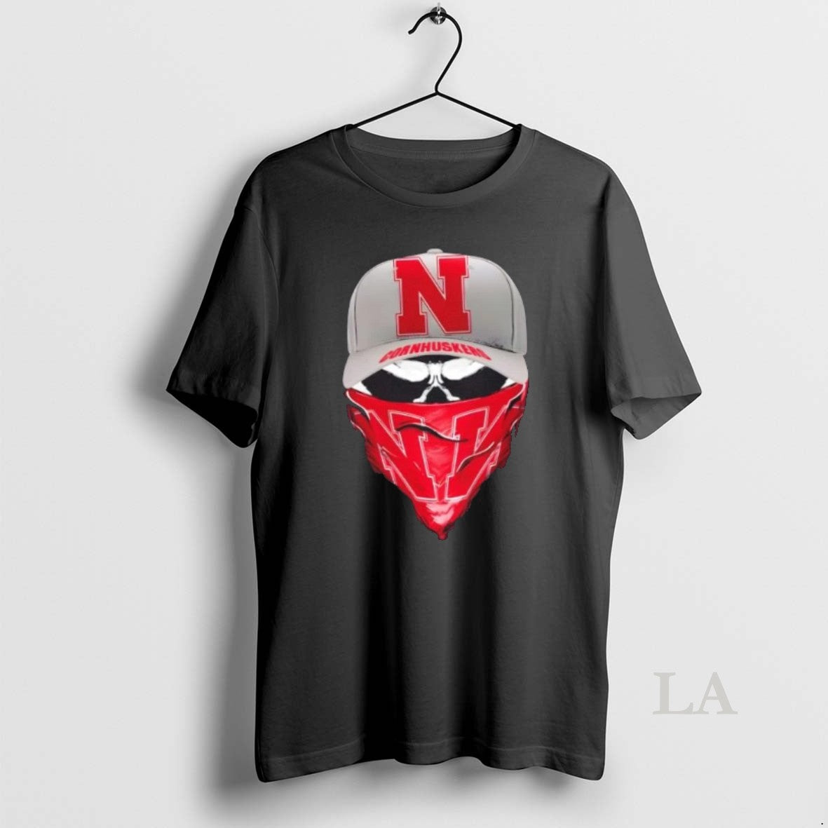 Original Outlaw Skull Gang Wearing A Cap X Nebraska Cornhuskers T-Shirts, Hoodie, Sweatshirt | TeeBloomCo.com