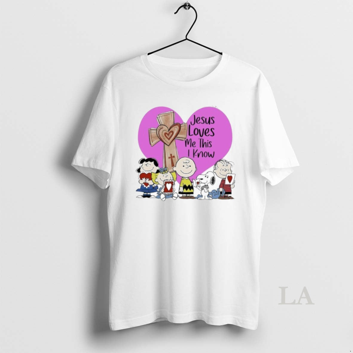 Original Peanuts Jesus Loves Me This I Know Heart T-Shirts, Hoodie, Sweatshirt | TeeBloomCo.com