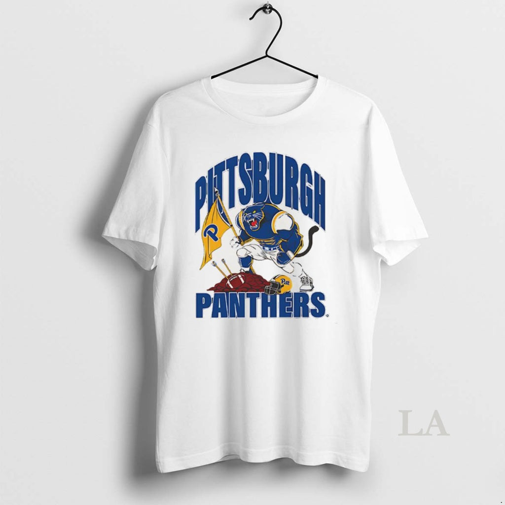 Original Pittsburgh Panthers Football Youth Plant Flag Helmet Mascot