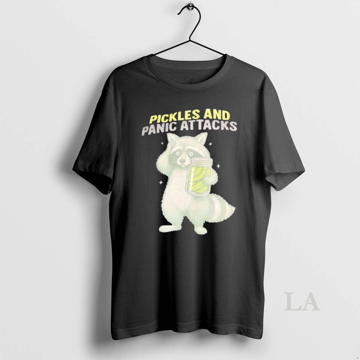 Original Raccoon Pickles And Panic Attacks T-Shirts, Hoodie, Sweatshirt | TeeBloomCo.com