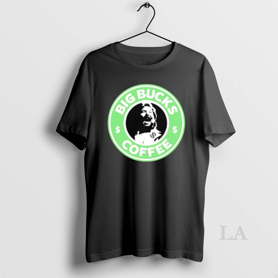 Original Ted Dibiase Big Bucks Coffee Style Starbuck Coffee Logo Parody