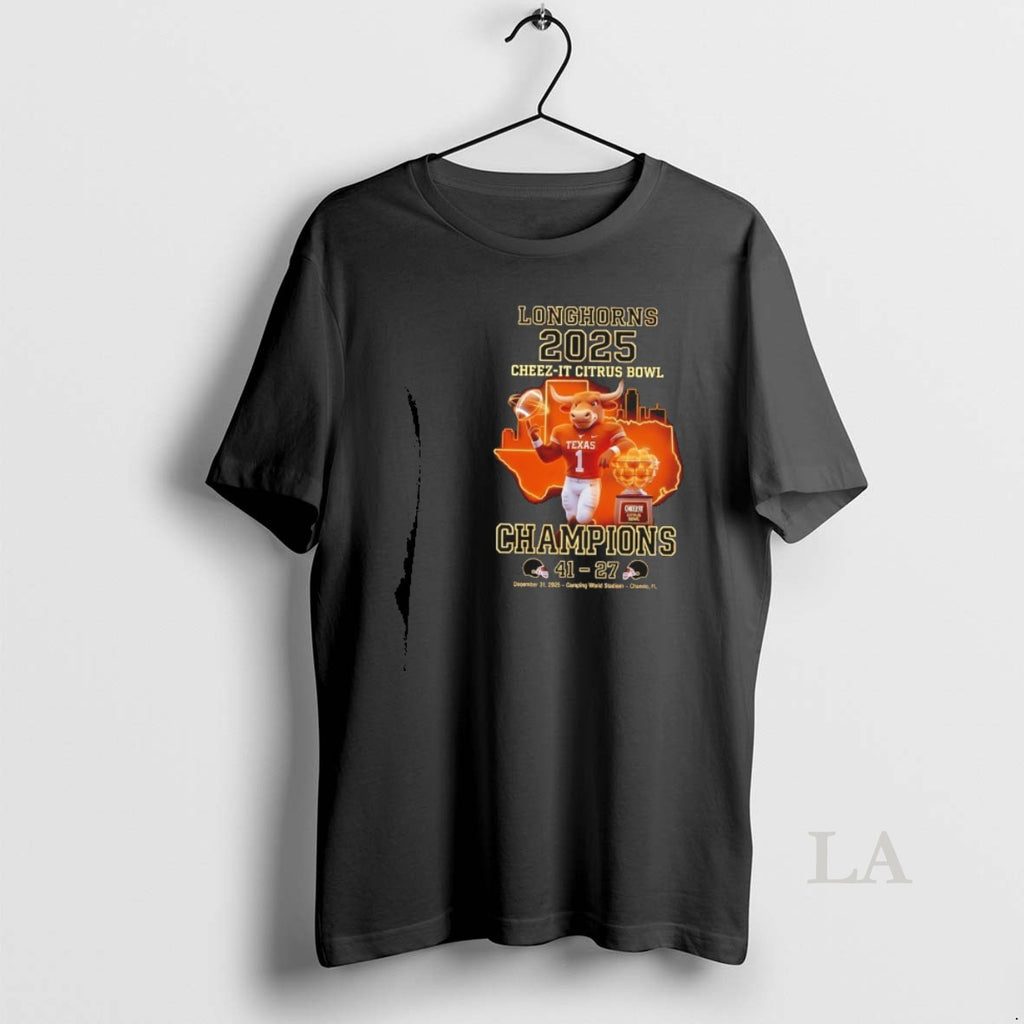 Original Texas Longhorns 2025 Citrus Bowl Champions Mascot T-Shirts, Hoodie, Sweatshirt | TeeBloomCo.com