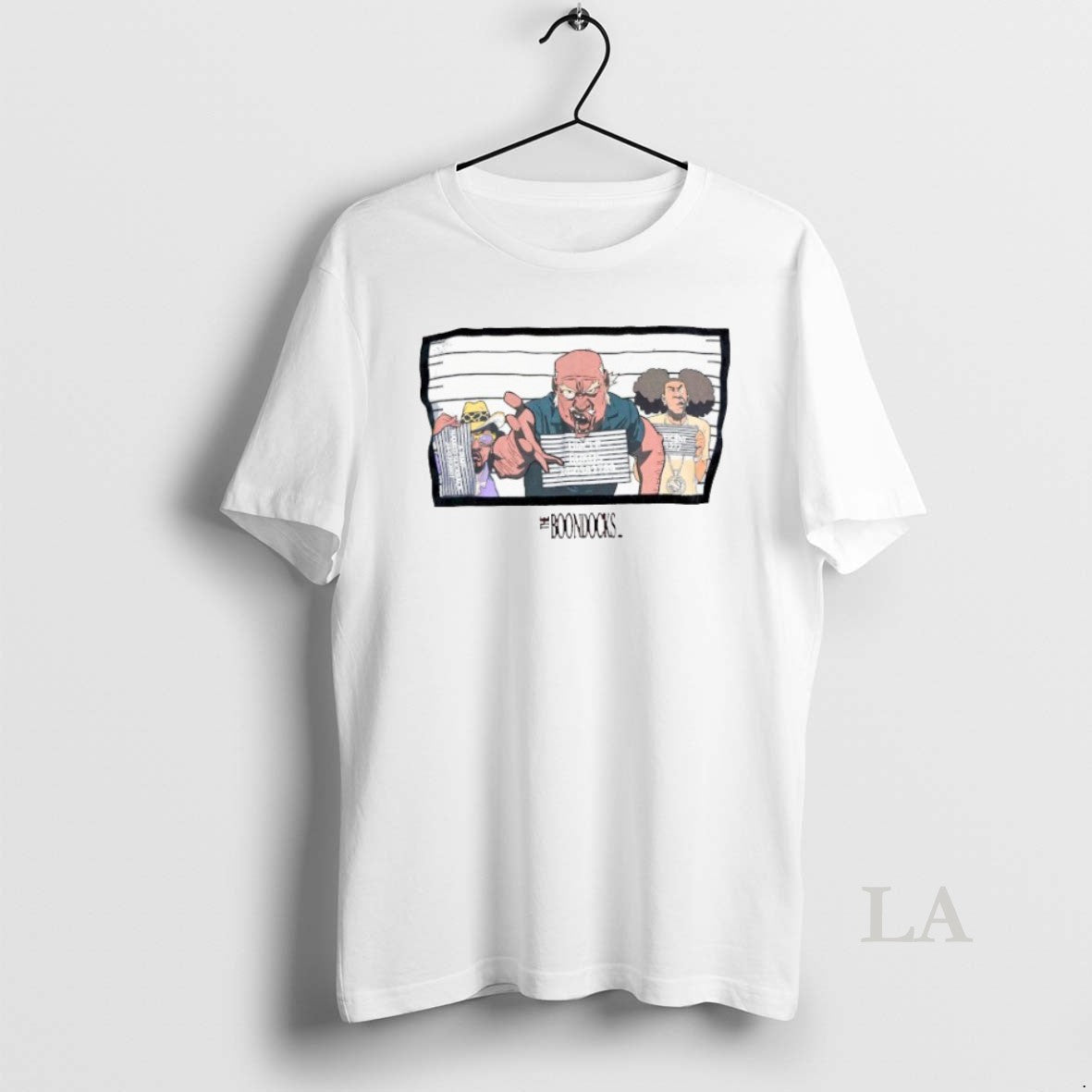Original The Boondocks Mugshot Extended Family T-Shirts, Hoodie, Sweatshirt | TeeBloomCo.com