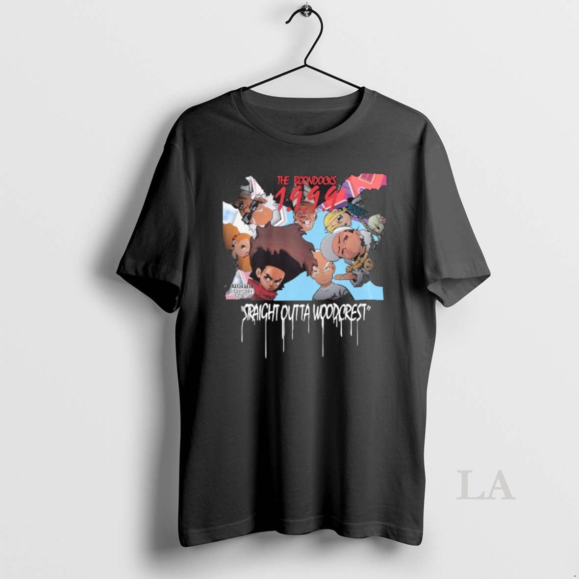 Original The Boondocks Straight Outta Woodcrest 1999 T-Shirts, Hoodie, Sweatshirt | TeeBloomCo.com