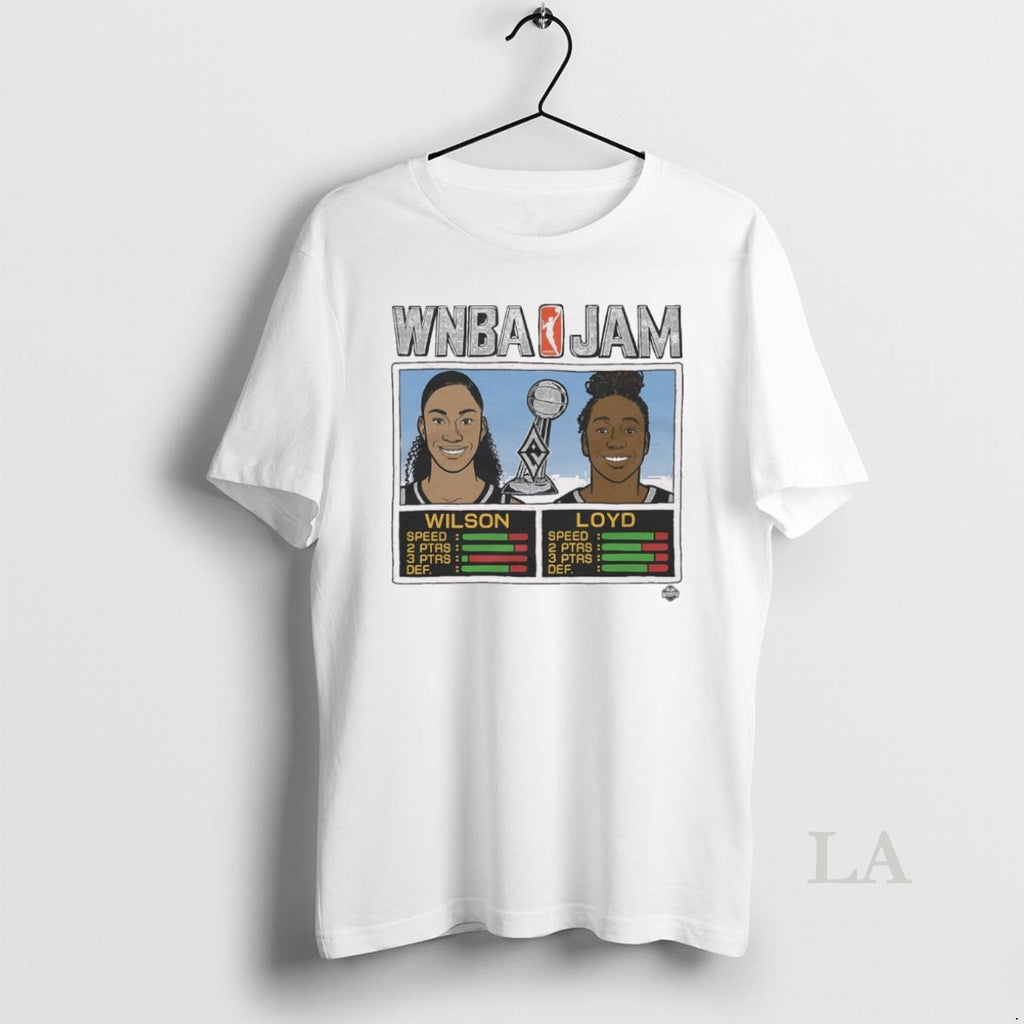 Original Wnba Jam Las Vegas Aces Basketball 2025 Champs Wilson And Loyd