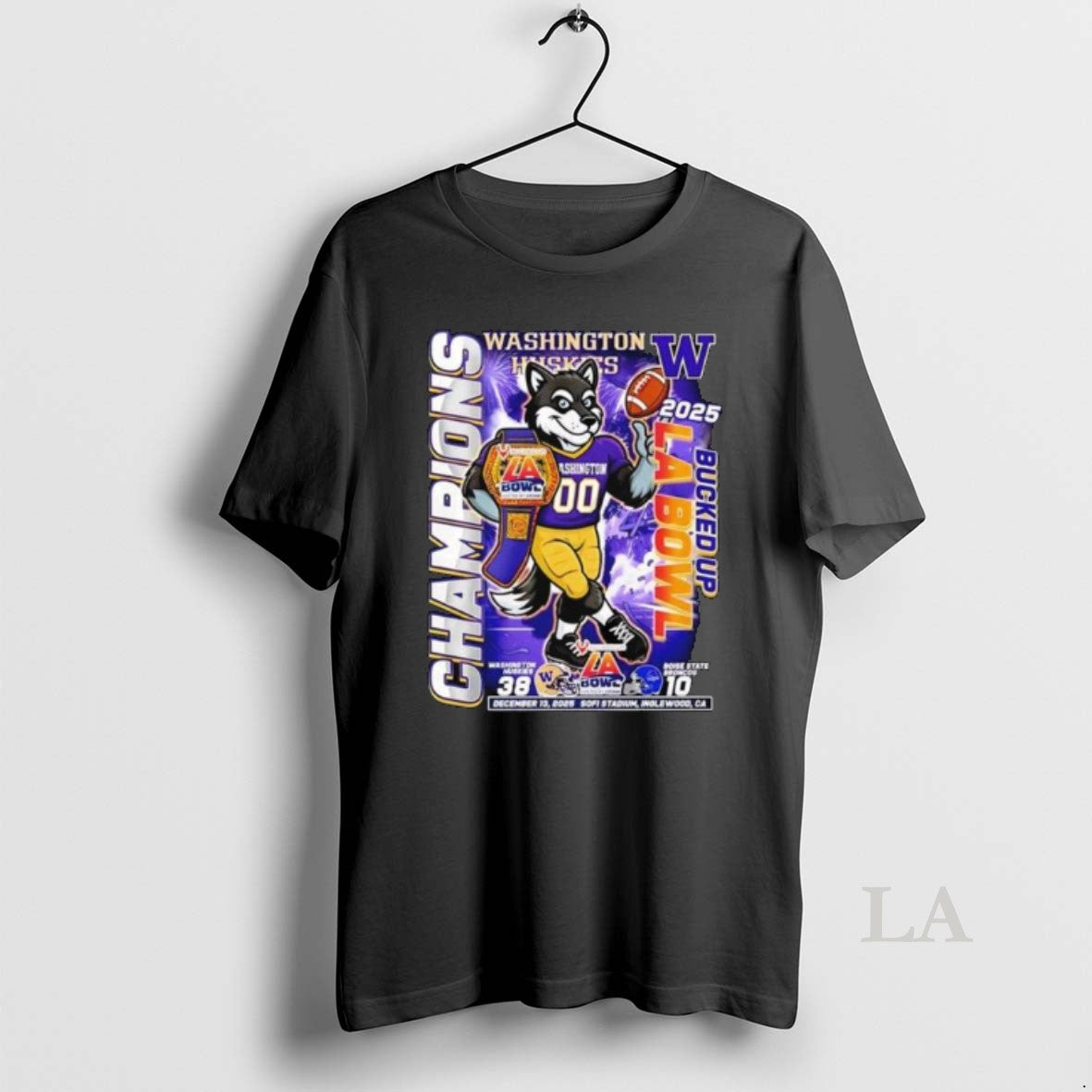 Original Washington Huskies Bucked Up La Bowl Champions 2025 Mascot Long Sleve T-Shirts, Hoodie, Sweatshirt | TeeBloomCo.com
