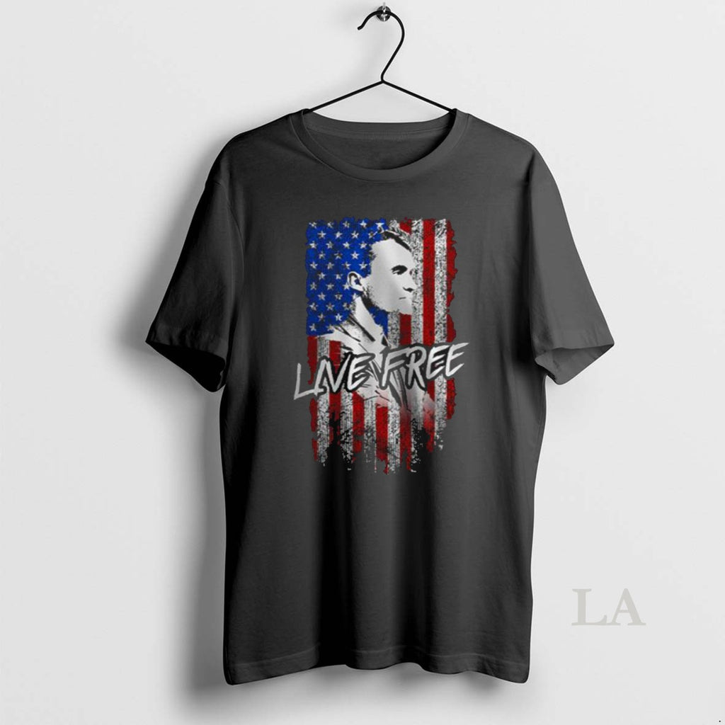 Original Charlie Kirks Live Free Flag New Men