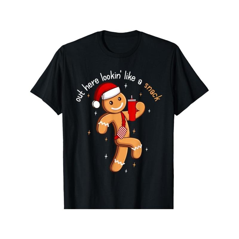 Out Here Looking Like A Snack Funny BouJee Xmas Gingerbread T-Shirt made in usa Hoodie, Sweatshirt | TeeBloomCo.com
