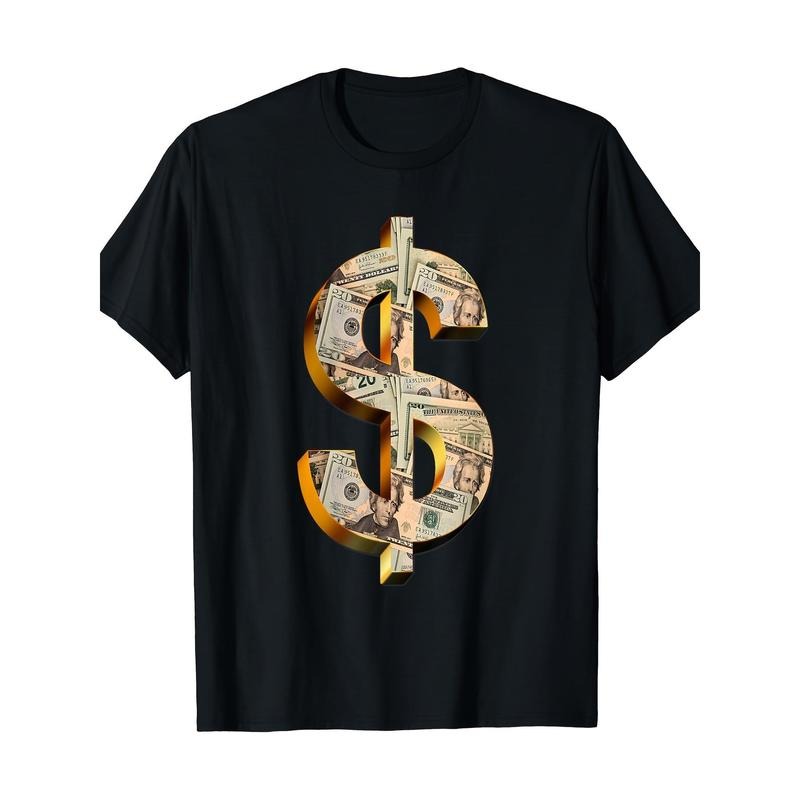Outdoor men's clothing, Dollar Bills Financial Profit T-shirt, men's T-shirt, Running workout made in usa Hoodie, Sweatshirt