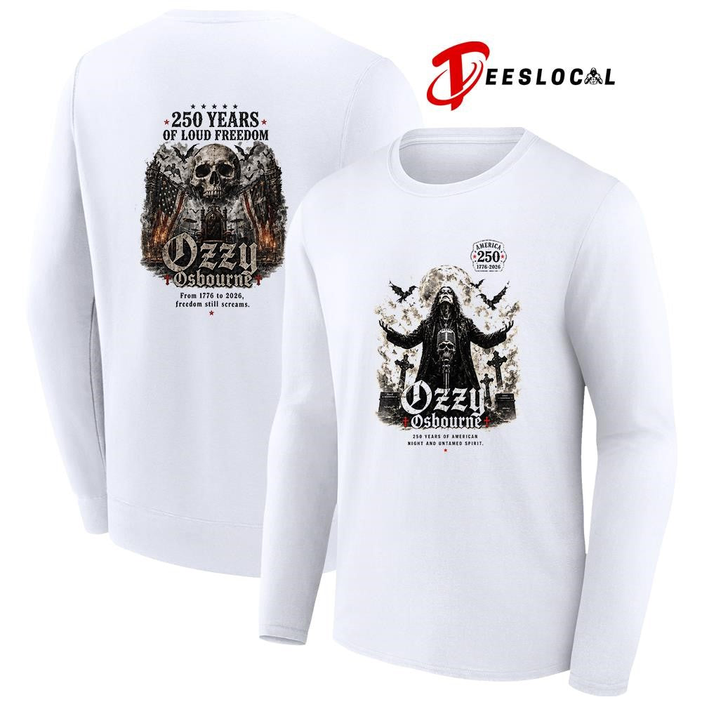 Ozzy Osbourne 250 years of American night and untamped spirit shirt