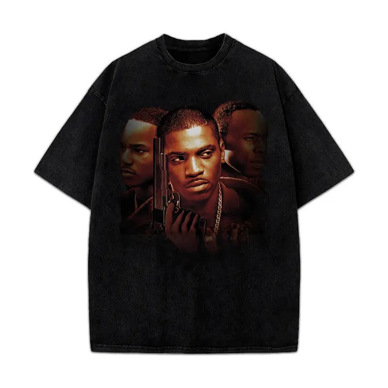 PAID IN FULL Mitch Ace & Rico Oil Paint Style Classic Hood Hip Hop Movie T-Shirt Cotton Menswear Hoodie, Sweatshirt