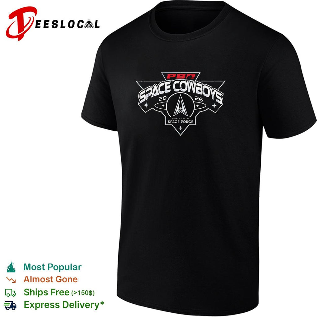 PBR Space Cowboys 2026 United States Space Force logo graphic shirt