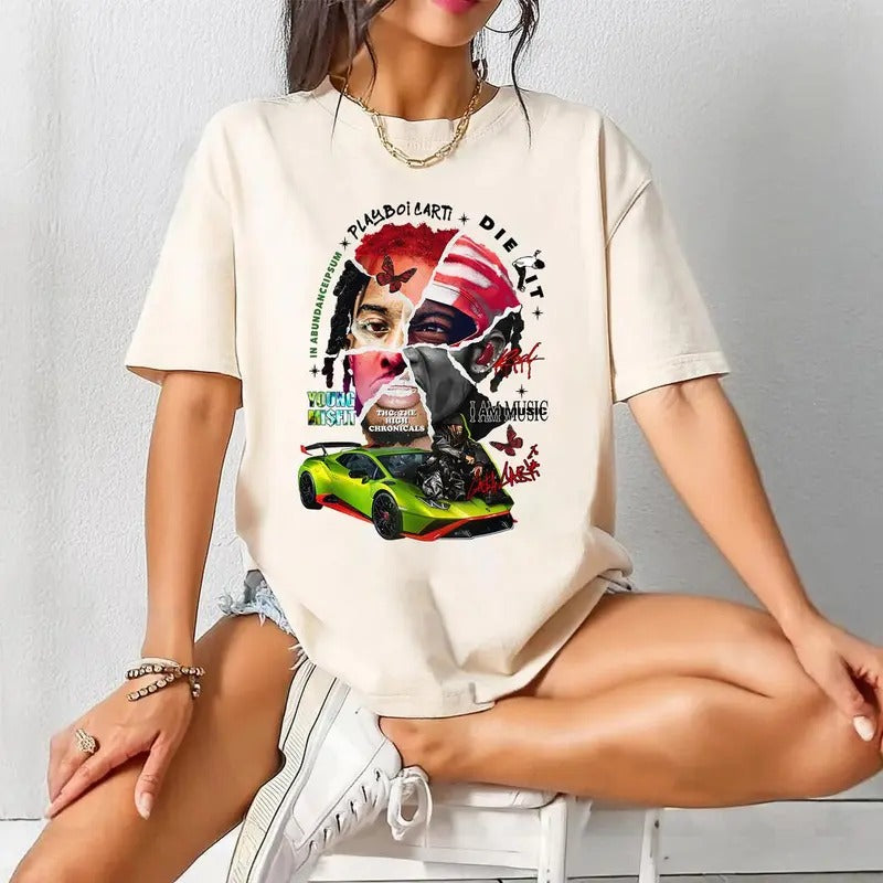 PIayboi Cart1 AIbums Aesthetic Shirt PCarti AIbums Shirt Cartl Shirt Rap Shirt Hoodie, Sweatshirt | TeeBloomCo.com