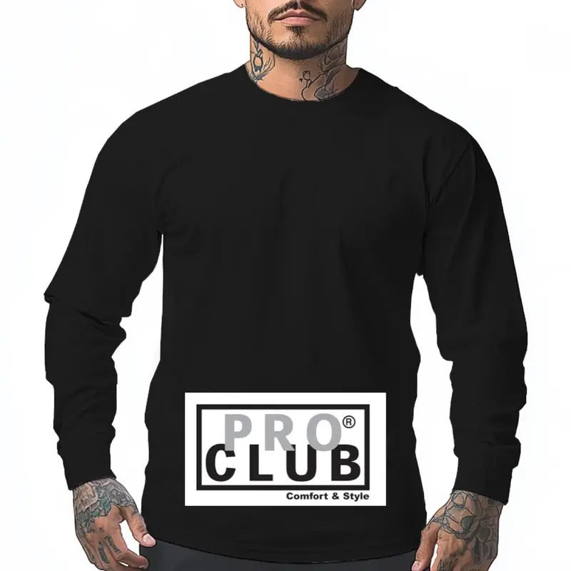PROCLUB Heavyweight Long Sleeve T Shirts for Men Hoodie, Sweatshirt | TeeBloomCo.com