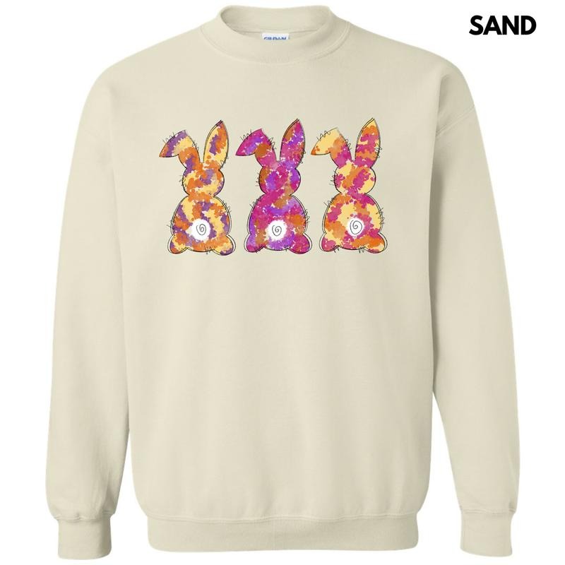 Painted Bunny Trio Sweatshirt 'NLB' T-Shirts, Hoodie | TeeBloomCo.com