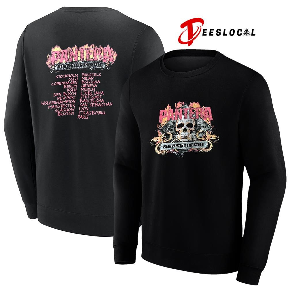 Pantera reinventing the steel cities graphic shirt