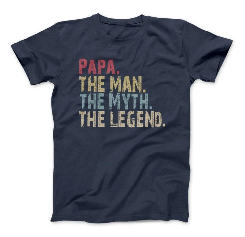 Papa The Man The Myth The Legend T-shirt The Man The Myth The Legend Papa Papa Gift Papa Shirt Can Be Personalized Free...
