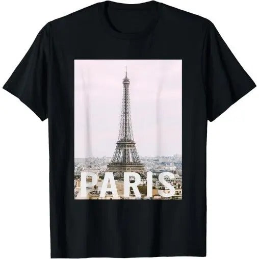 Paris - Eiffel Tower - Aesthetic Design - Classic T-Shirt Made in USA Hoodie, Sweatshirt | TeeBloomCo.com