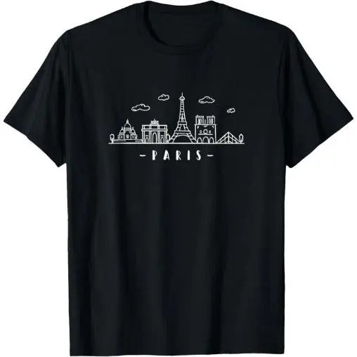 Paris France Capital-City Skyline Eiffel-Tower paris lovers T-Shirt Made in USA Hoodie, Sweatshirt | TeeBloomCo.com