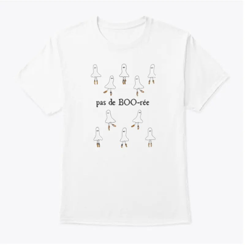 Pas De BOO-rée Ballet Dancer Spooky Halloween Shirt, Halloween Gift, Halloween Tshirt, Gift for him, Gift for her, UNISEX...