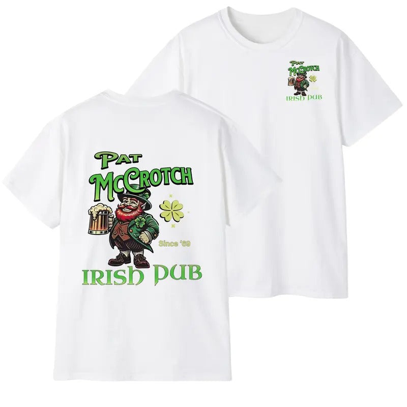 Pat McCrotch Irish Pub T-Shirt, Unisex Cotton Hoodie, Sweatshirt | TeeBloomCo.com
