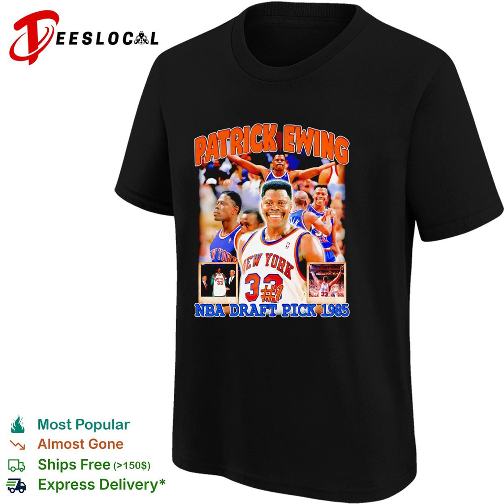Patrick Ewing New York Knicks NBA Draft Pick 1985 Basketball shirt